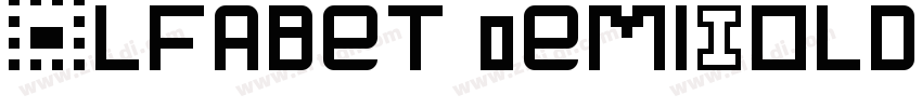 Alfabet SemiBold字体转换